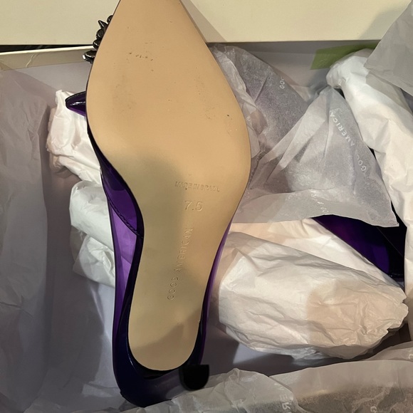 Good American Purple Pumps Size 7.5 - Picture 7 of 10